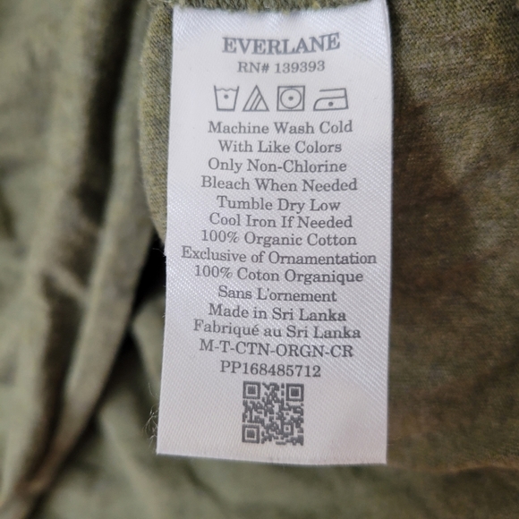 Everlane Olive Green Short Sleeve Tee - Picture 5 of 6